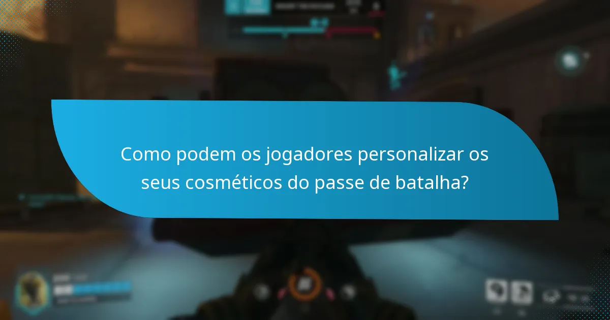 Quais estilos são prevalentes nos cosméticos do passe de batalha?