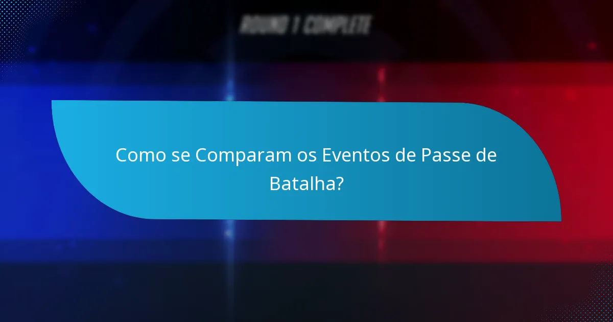 O que são Eventos Sazonais de Passe de Batalha?