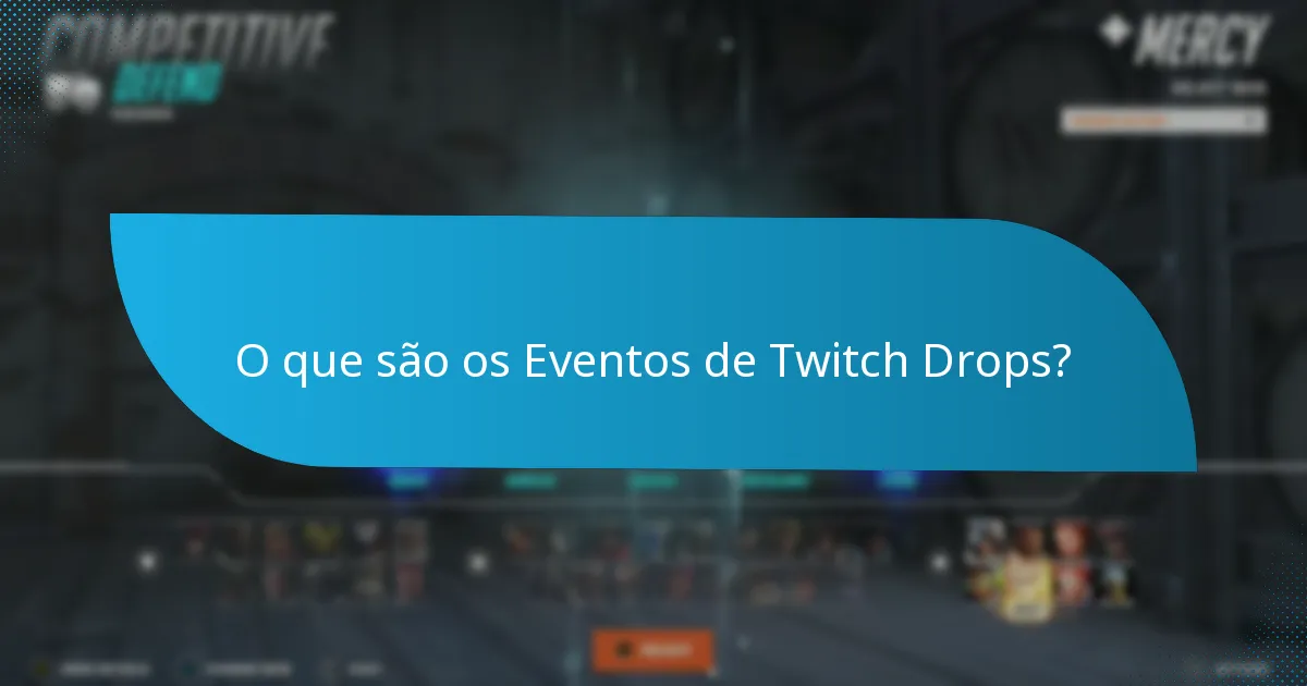 Como posso participar nos Eventos de Twitch Drops?